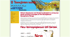 Desktop Screenshot of elthamwoodwind.com.au