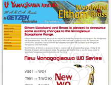 Tablet Screenshot of elthamwoodwind.com.au